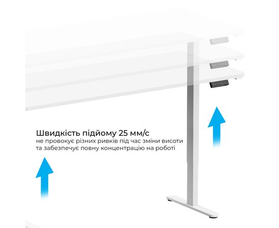 Компьютерный стол OfficePro ODE1880W White (ODE1880W), изображение 5