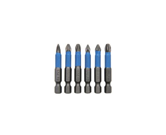 Набор бит YOSO YOSO-316 PZ1; PZ2; PZ3; PH1; PH2; PH3, 6шт. 50мм (YT40333)