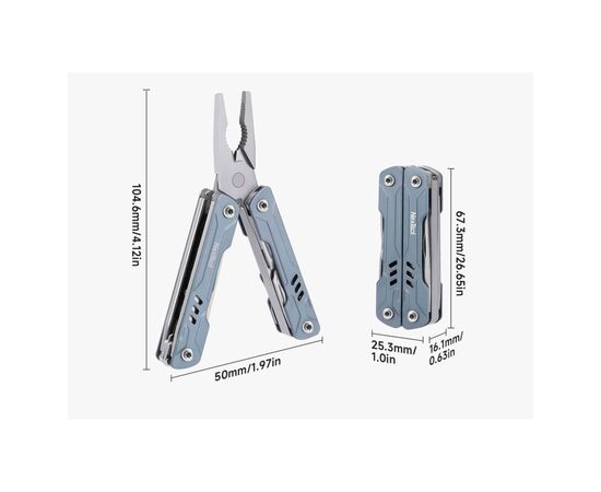 Мультитул NexTool Mini Sailor Pliers S11 чорний (NE20156C), зображення 3