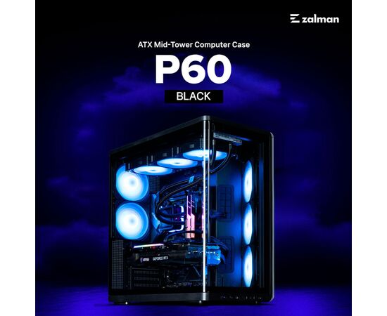 Корпус для ПК Zalman P60BLACK, изображение 4