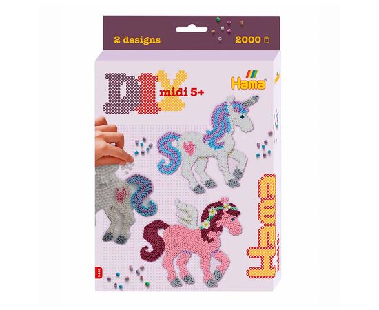Набор для творчества Hama Великий набір Казкові коні Midi, термомозаїка (HM-3448)