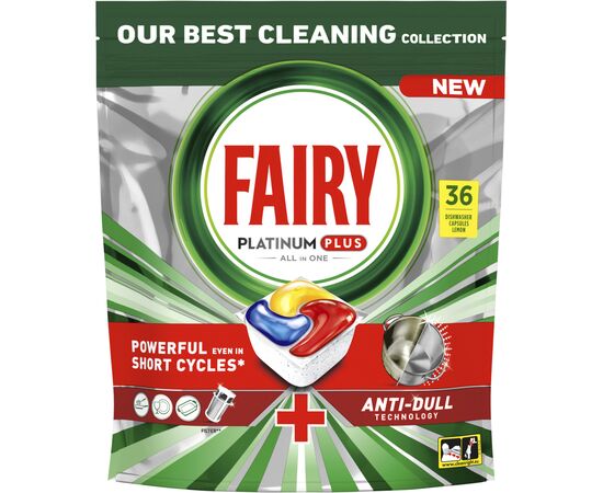 Таблетки для посудомоечных машин Fairy Platinum Plus All in One Lemon 33 шт. (8001841956541)