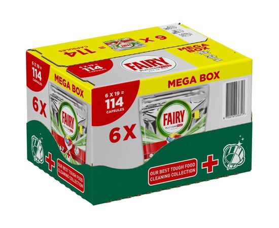 Таблетки для посудомоечных машин Fairy Platinum Plus All in One Lemon 114 шт. (8700216236317)