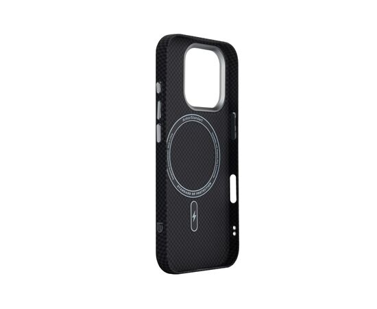 Чохол до мобільного телефона Armorstandart LikeCarbon2 MagCase Apple iPhone 16 Pro Kevlar Black (ARM88381), зображення 4