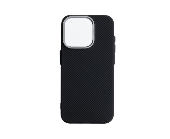 Чохол до мобільного телефона Armorstandart LikeCarbon2 MagCase Apple iPhone 16 Pro Kevlar Black (ARM88381)