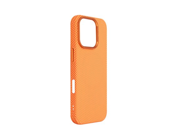 Чохол до мобільного телефона Armorstandart LikeCarbon2 MagCase Apple iPhone 16 Pro Kevlar Orange (ARM88596), зображення 3