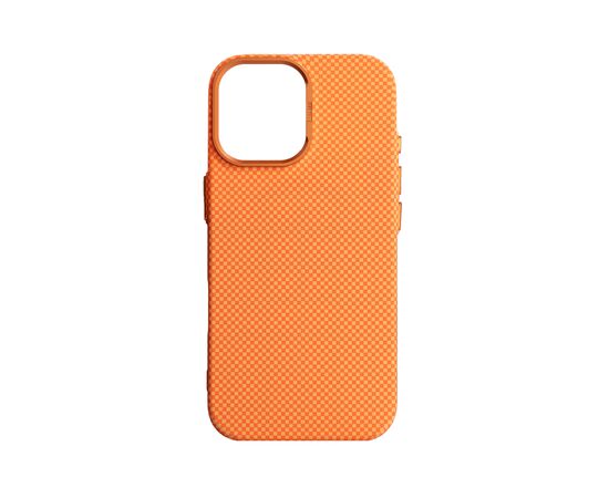 Чохол до мобільного телефона Armorstandart LikeCarbon2 MagCase Apple iPhone 16 Pro Kevlar Orange (ARM88596)