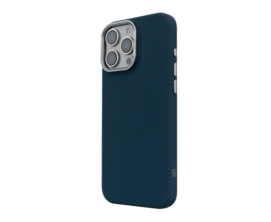 Чохол до мобільного телефона Armorstandart LikeCarbon2 MagCase Apple iPhone 16 Pro Max Kevlar Dark Blue (ARM88593), зображення 5