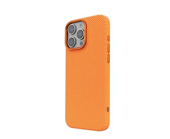 Чохол до мобільного телефона Armorstandart LikeCarbon2 MagCase Apple iPhone 16 Pro Max Kevlar Orange (ARM88595), зображення 5