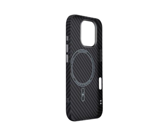 Чехол для мобильного телефона Armorstandart LikeCarbon2 MagCase Apple iPhone 17 Carbon Black (ARM86257), изображение 4