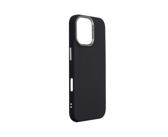 Чохол до мобільного телефона Armorstandart LikeCarbon2 MagCase Apple iPhone 17 Kevlar Black (ARM88379), зображення 3