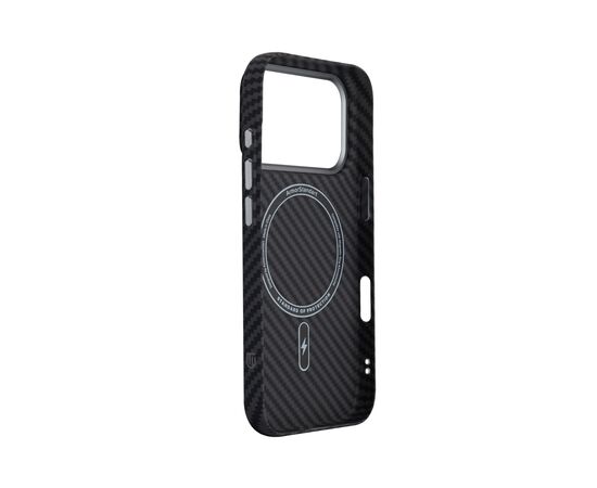 Чехол для мобильного телефона Armorstandart LikeCarbon2 MagCase Apple iPhone 17 Pro Carbon Black (ARM86258), изображение 4