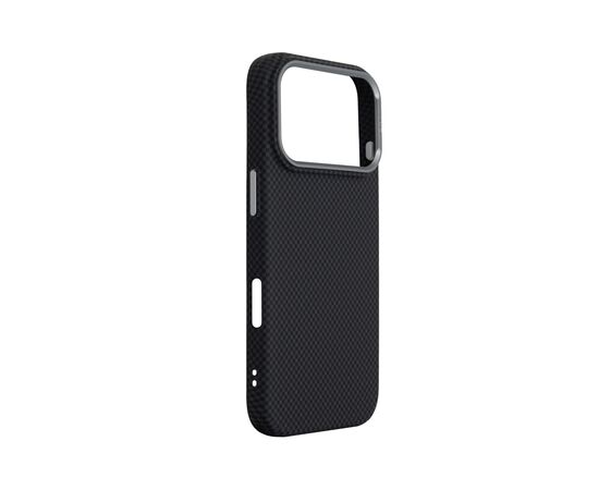 Чохол до мобільного телефона Armorstandart LikeCarbon2 MagCase Apple iPhone 17 Pro Kevlar Black (ARM88378), зображення 3
