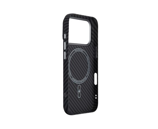 Чохол до мобільного телефона Armorstandart LikeCarbon2 MagCase Apple iPhone 17 Pro Kevlar Black (ARM88378), зображення 4