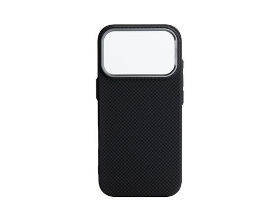 Чохол до мобільного телефона Armorstandart LikeCarbon2 MagCase Apple iPhone 17 Pro Kevlar Black (ARM88378)