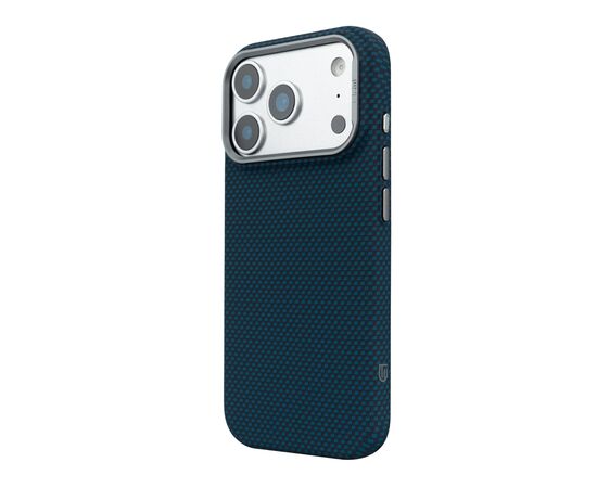 Чохол до мобільного телефона Armorstandart LikeCarbon2 MagCase Apple iPhone 17 Pro Kevlar Dark Blue (ARM88554), зображення 5