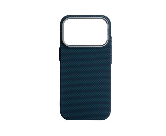 Чохол до мобільного телефона Armorstandart LikeCarbon2 MagCase Apple iPhone 17 Pro Kevlar Dark Blue (ARM88554)
