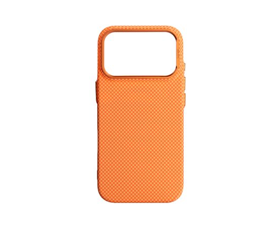 Чехол для мобильного телефона Armorstandart LikeCarbon2 MagCase Apple iPhone 17 Pro Kevlar Orange (ARM88556)