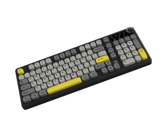 Клавиатура Ajazz AF98 Plus Wireless/Bluetooth/USB UA Black/Grey/Yellow (AF98-PLUS-BGY), изображение 4