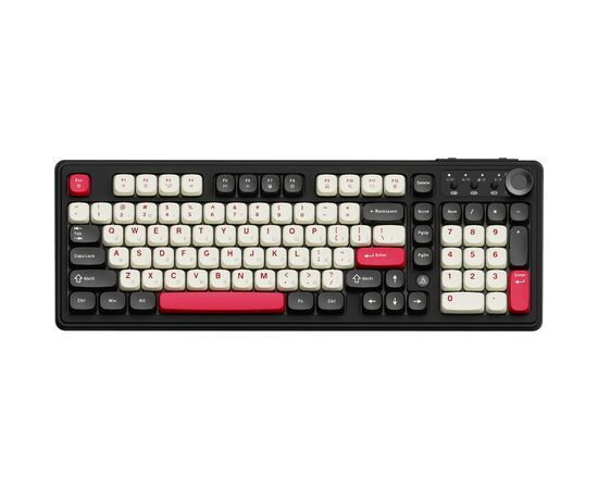 Клавіатура Ajazz AF98 Plus Wireless/Bluetooth/USB UA Black/White/Red (AF98-PLUS-BSR)