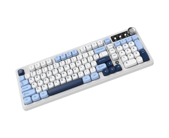 Клавиатура Ajazz AF98 Plus Wireless/Bluetooth/USB UA White/Blue (AF98-PLUS-GB), изображение 5