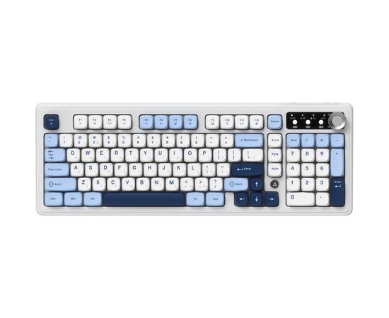 Клавиатура Ajazz AF98 Plus Wireless/Bluetooth/USB UA White/Blue (AF98-PLUS-GB)