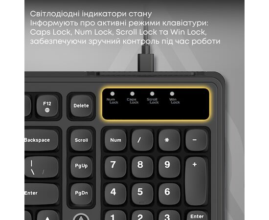 Клавиатура Ajazz AF98 USB UA Black (AF98-B), изображение 9