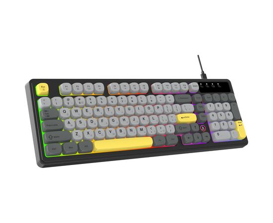Клавіатура Ajazz AF98 USB UA Black/Grey/Yellow (AF98-BGY), зображення 2