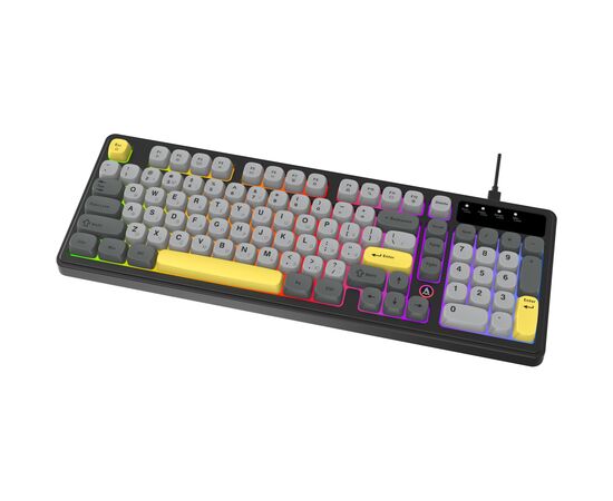 Клавіатура Ajazz AF98 USB UA Black/Grey/Yellow (AF98-BGY), зображення 3
