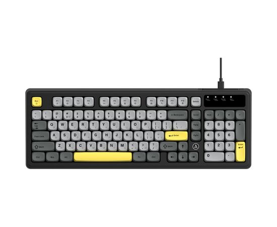 Клавіатура Ajazz AF98 USB UA Black/Grey/Yellow (AF98-BGY)