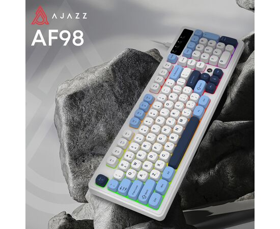Клавиатура Ajazz AF98 USB UA White/Blue (AF98-GB), изображение 6