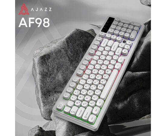 Клавіатура Ajazz AF98 USB UA White (AF98-W), зображення 6