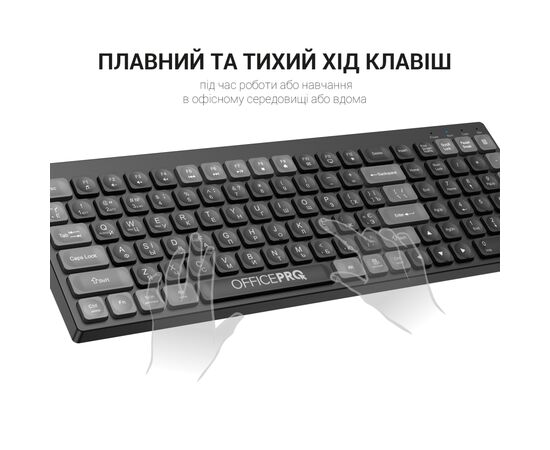 Клавиатура OfficePro SK985BO Bluetooth/Wireless UA Black/White (SK985BO), изображение 7