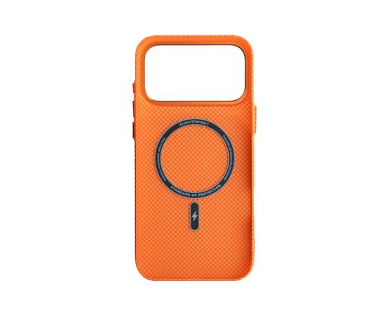 Чохол до мобільного телефона Armorstandart LikeCarbon2 MagCase Apple iPhone 17 Pro Max Kevlar Orange (ARM88555), зображення 2