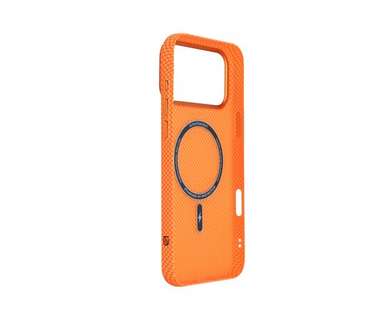 Чохол до мобільного телефона Armorstandart LikeCarbon2 MagCase Apple iPhone 17 Pro Max Kevlar Orange (ARM88555), зображення 4