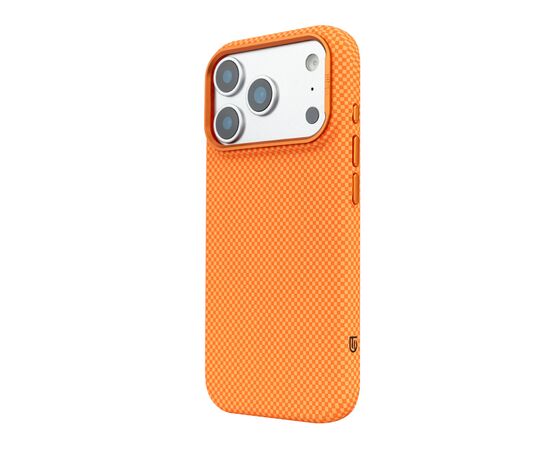 Чохол до мобільного телефона Armorstandart LikeCarbon2 MagCase Apple iPhone 17 Pro Max Kevlar Orange (ARM88555), зображення 5