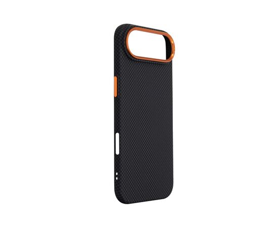 Чохол до мобільного телефона Armorstandart LikeCarbon2 SE MagCase Apple iPhone 17 Air Kevlar Black Orange (ARM89166), зображення 3