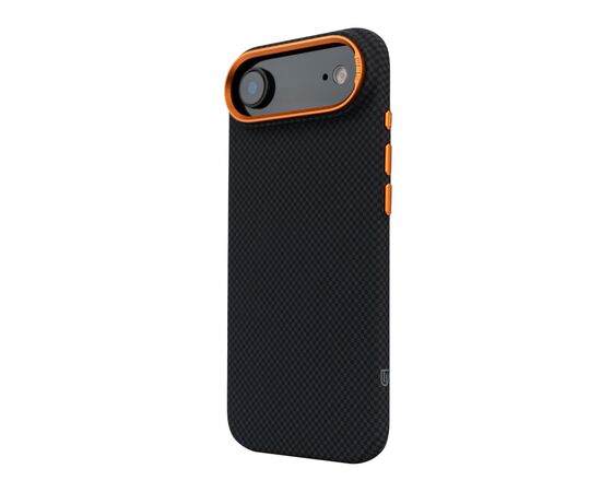 Чохол до мобільного телефона Armorstandart LikeCarbon2 SE MagCase Apple iPhone 17 Air Kevlar Black Orange (ARM89166), зображення 5