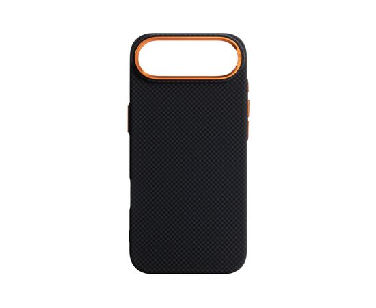 Чохол до мобільного телефона Armorstandart LikeCarbon2 SE MagCase Apple iPhone 17 Air Kevlar Black Orange (ARM89166)