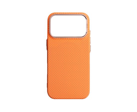 Чохол до мобільного телефона Armorstandart LikeCarbon2 SE MagCase Apple iPhone 17 Pro Kevlar Orange Rose Gold (ARM89168)