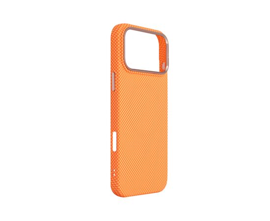 Чехол для мобильного телефона Armorstandart LikeCarbon2 SE MagCase Apple iPhone 17 Pro Max Kevlar Orange Rose Gold (ARM89169), изображение 3