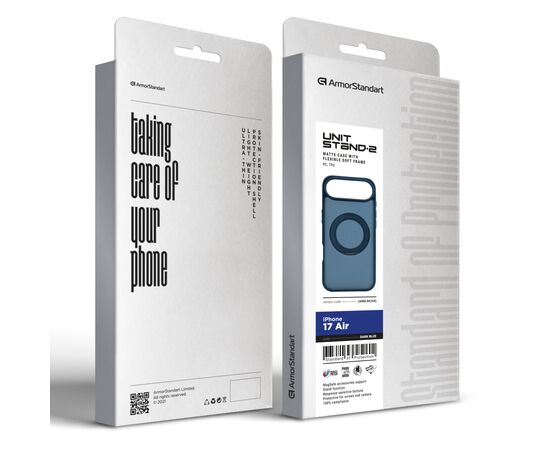 Чохол до мобільного телефона Armorstandart Unit Stand2 Apple iPhone 17 Air Dark Blue (ARM86344), зображення 3