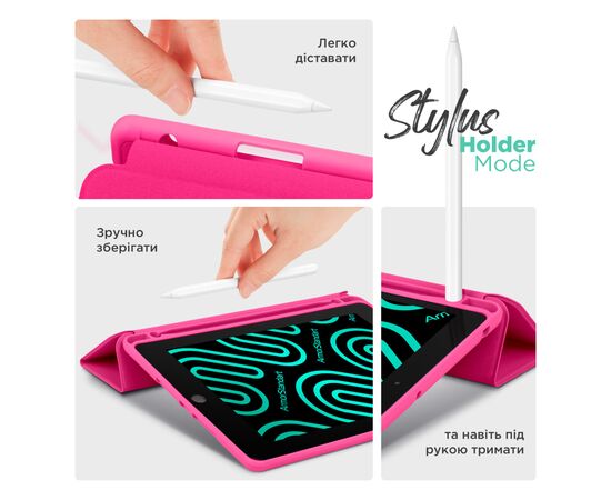 Чехол для планшета Armorstandart Smart Fold Pen Samsung Galaxy Tab A11 Rose Red (ARM89307), изображение 5