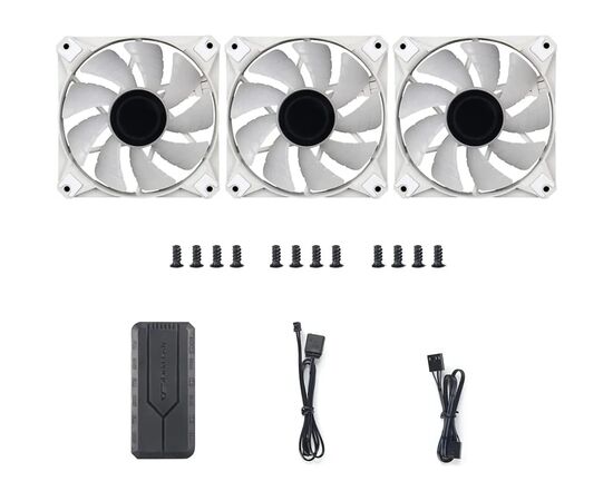 Кулер для корпуса DARKFLASH INF8 PRO 3IN1 WHITE, изображение 3