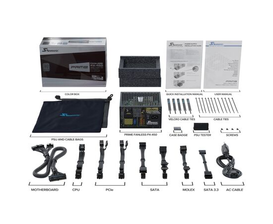 Блок живлення Seasonic 500W (PRIME-PX-500), зображення 9