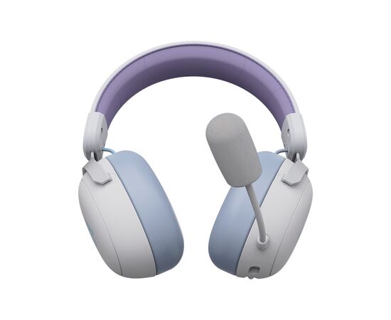 Навушники Ajazz AHM08 MAX 3-Mode White/Purple (AHM08-MAX-PWB), зображення 3