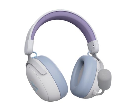 Навушники Ajazz AHM08 MAX 3-Mode White/Purple (AHM08-MAX-PWB), зображення 4