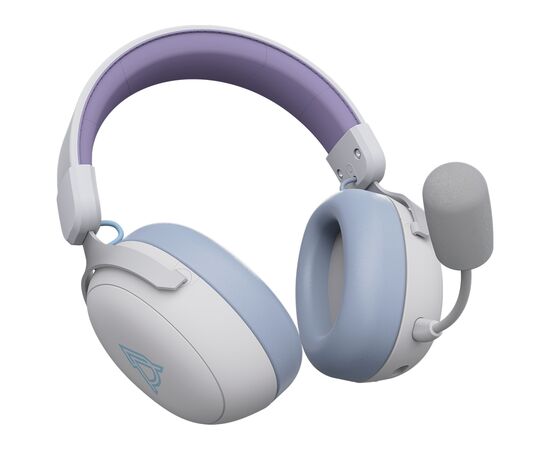 Навушники Ajazz AHM08 MAX 3-Mode White/Purple (AHM08-MAX-PWB), зображення 5