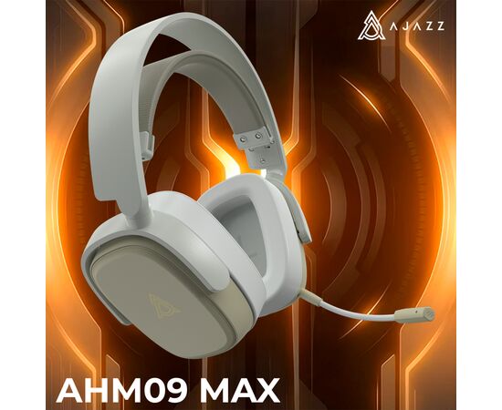 Наушники Ajazz AHM09 MAX 3-Mode Gray/White (AHM09-MAX-GW), изображение 6