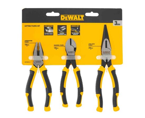 Набір інструментів DeWALT шарнірно-губцевий LASER HARDENED, 3 шт (DWHT82813-0), зображення 2